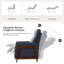 Fauteuil inclinable en cuir Mid-Century-250494006