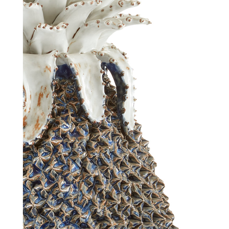 Waikiki Pineapple Sculpture, 21" H x 10.75" W x 10.75" D