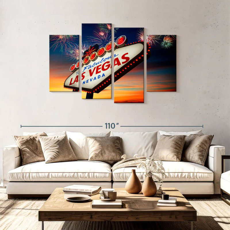 Nicci Las Vegas Fireworks, 48" H x 75" W