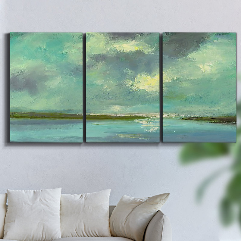 Just Breathe, reproduction sur toile 3 pièces, H 36 po x l 72 po x P 2 po