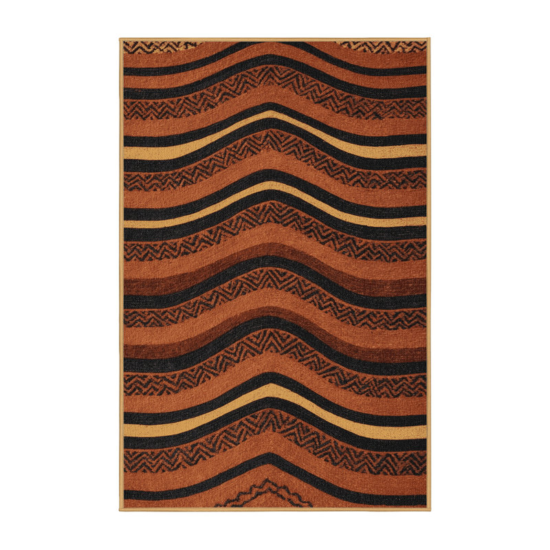  Tapis lavable à motif argiles rouges du sud-ouest, Rectangulaire 2 pi x 3 pi