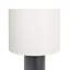 Lampe de table noire avec interrupteur marche / arrêt Aura