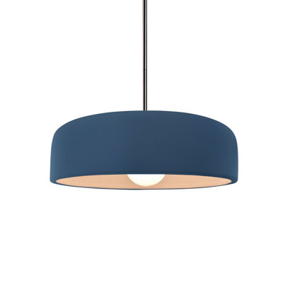 Radiance - luminaire suspendu 1 lumière Spire - ciel de minuit - nickel brossé - l 10 po x H 3,75 po - ampoule remplaçable - tige rigide