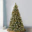 The Holiday Aisle® 7.5 ft. Frosted Alaskan Pine Tree with Clear Lights
