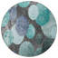 Tapis extérieur rond rond antidérapant 8 pi