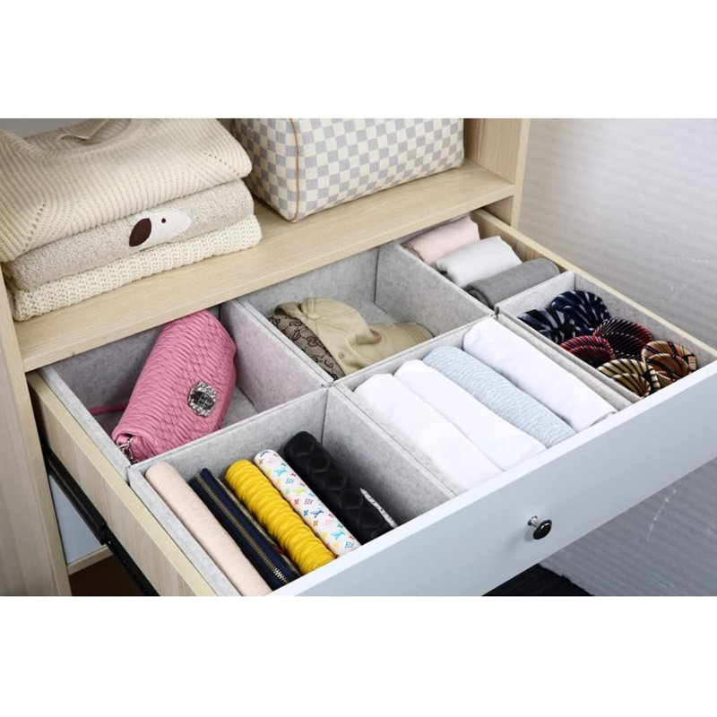 Organisateur de tiroir à vêtements YBM Home, H 4,75 po x l 6 po x P 10,5 po, 8