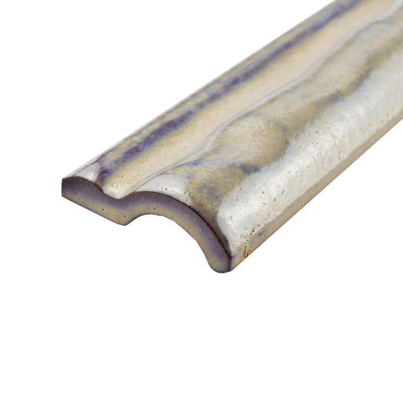 Antic Special 6" x 2" Glossy Ceramic Mudcap Tile Trim in Pergamon