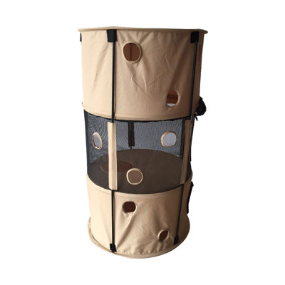 Climbertree Circular Obstacle Portable Cat House with Door