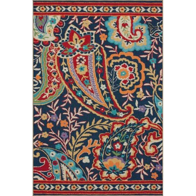 Tapis tissé à motif floral, Rectangle 2 pi 4 po x 4 pi