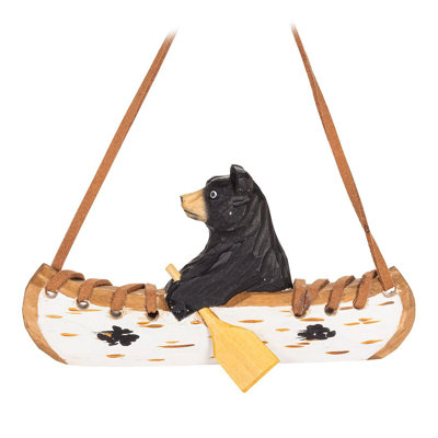 3'' Wood Animals Shatterproof Hanging Figurine Ornament