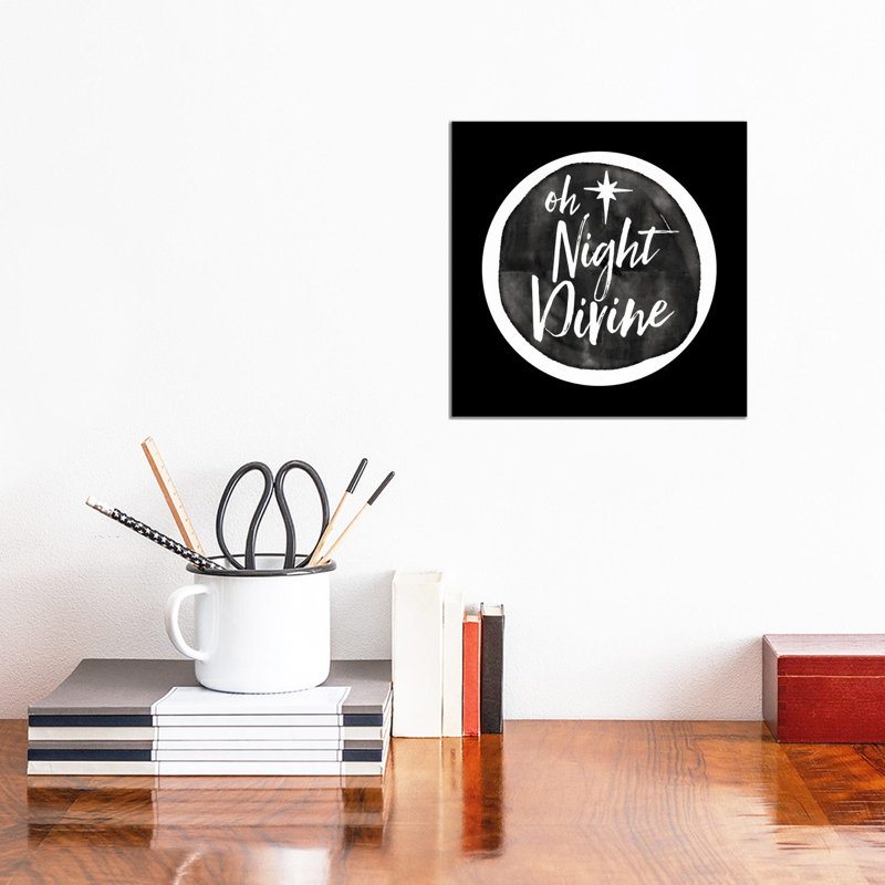 «Oh Night Divine», reproduction d'art sur toile tendue, Toile tendue, Ne s’applique pas, H 12 po x l 12 po
