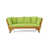Coussin vert clair / structure en teck est en rupture de stock