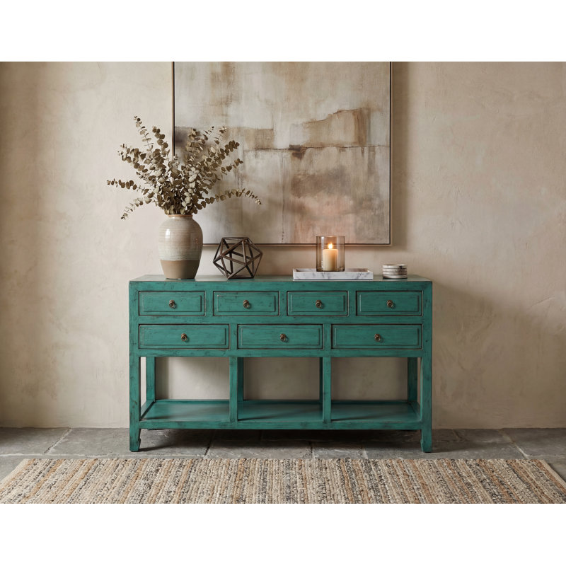 Annegreet 152cm Console Table, Emerald Green