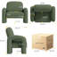 Fauteuil avec coussin moelleux-127038266