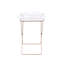 Table-plateau en acrylique et cuivre transparent Cercie
