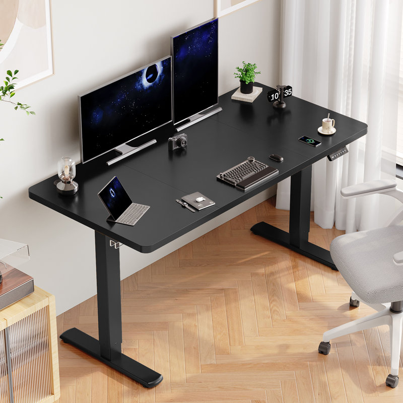 Electric Standing Desk Height Adjustable Desk Sit Stand Desk With Time Reminder Stand up Desk 2 Memory Setting Electric Desk 