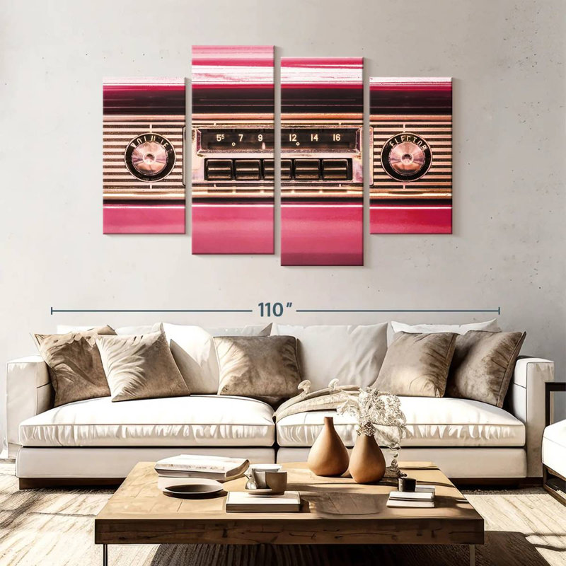Abarca Retro Car Radio, 54"H x 84"W