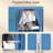 Wardrobe Closet Storage with 3 Hanging Rods, Portable Closet Organizers and Storage, Clothes Rack Shelf Garment Cabinet, Tool Free Assembly-299868662