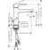 Hansgrohe Metropol Single-Hole Faucet 110 with Lever Handle and Drain Assembly, 1.2 GPM