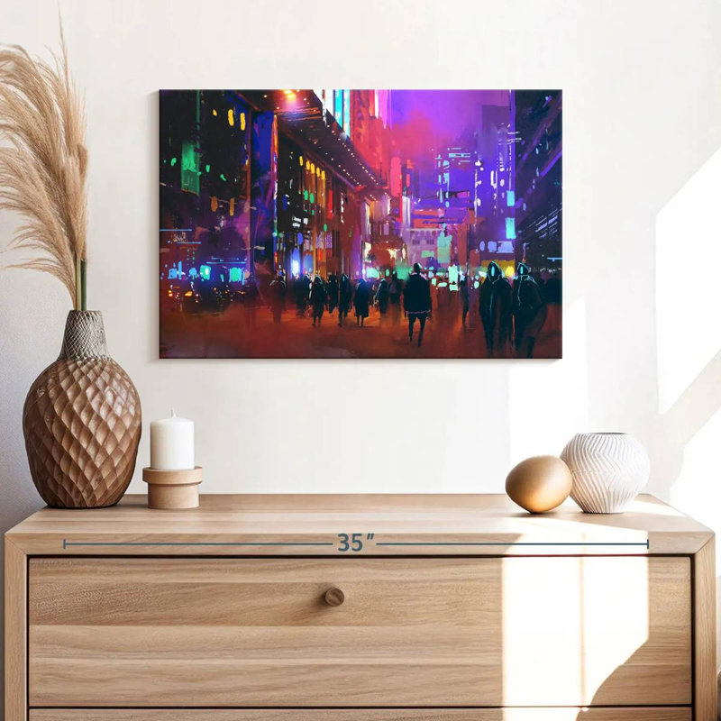 Sci-Fi City, 16" H x 24" W