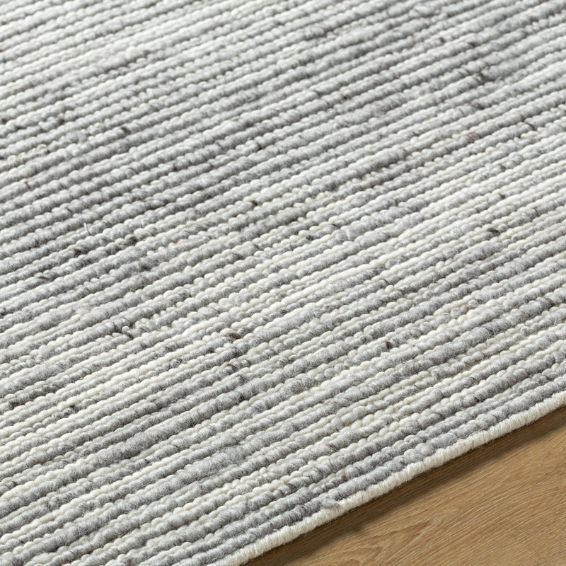 Japandi Hand Made Rug, Rectangle 2' x 3'