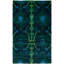 Overdyed Hand-Knotted Wool Modern-Contemporary Green Area Rug 4' 5" x 7' 2"