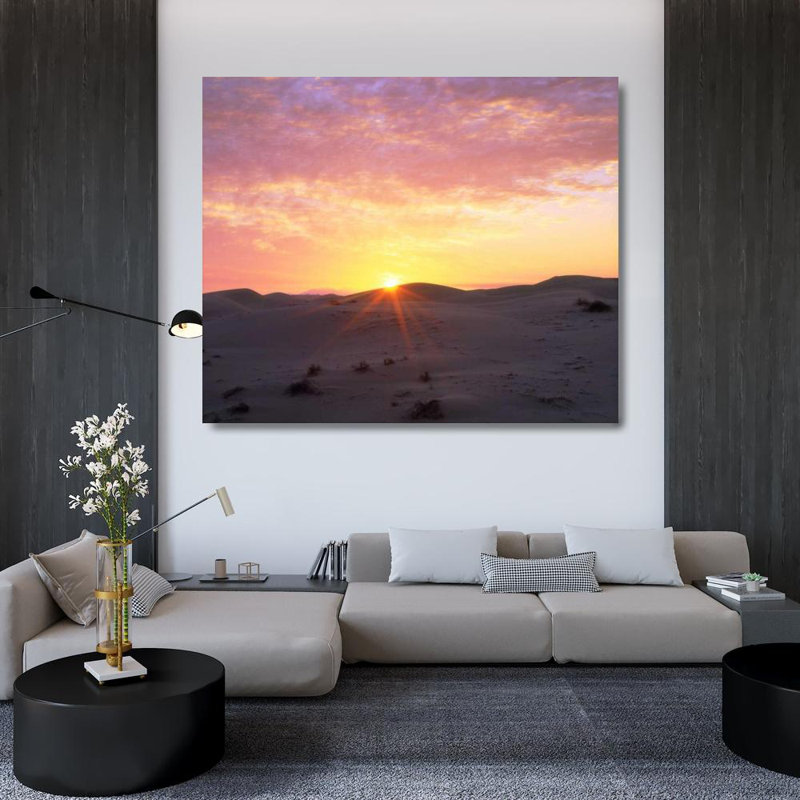 Art sur toile tendue par Talbot Frank, Christopher, États-Unis, Californie, dunes de sable Glamis au lever du soleil US05 BJA1279