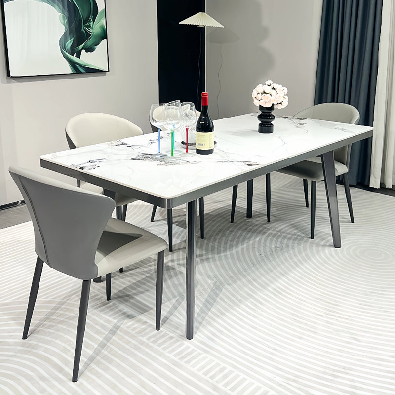 Table de salle à manger moderne à petit espace, 29.52"H x 78.74"L x 35.43"W