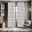 Geometric Semi-Sheer Rod Pocket Curtain Panels-45980309