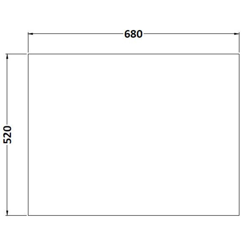 700Mm Shower Bath End Panel, Gloss White