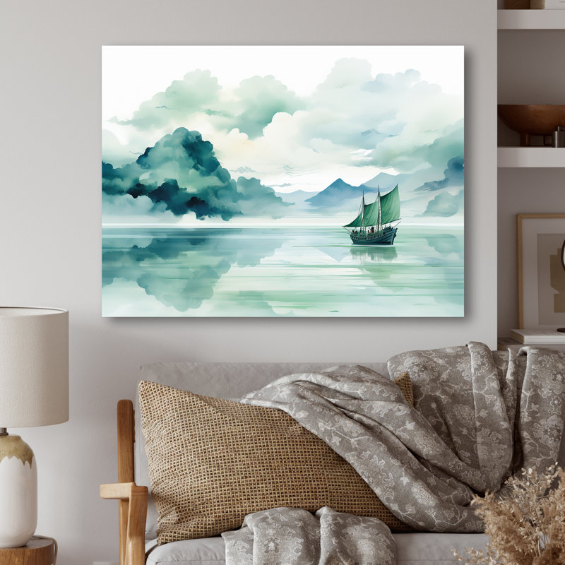 Chine, rivière Yangtze - Art mural chinois en métal MT132637, H 16 po x l 32 po x P 1 po