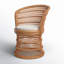 Fauteuil d'appoint pivotant avec coussin Rochellt-1095217299