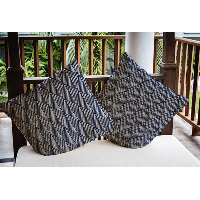Mangham Geometric Outdoor Reversible Throw Pillow