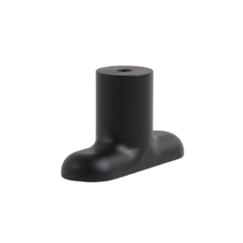 1.75" Oval Knob, Charcoal (Black)