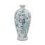 Vase de table en porcelaine bleue et blanche de 17 pouces