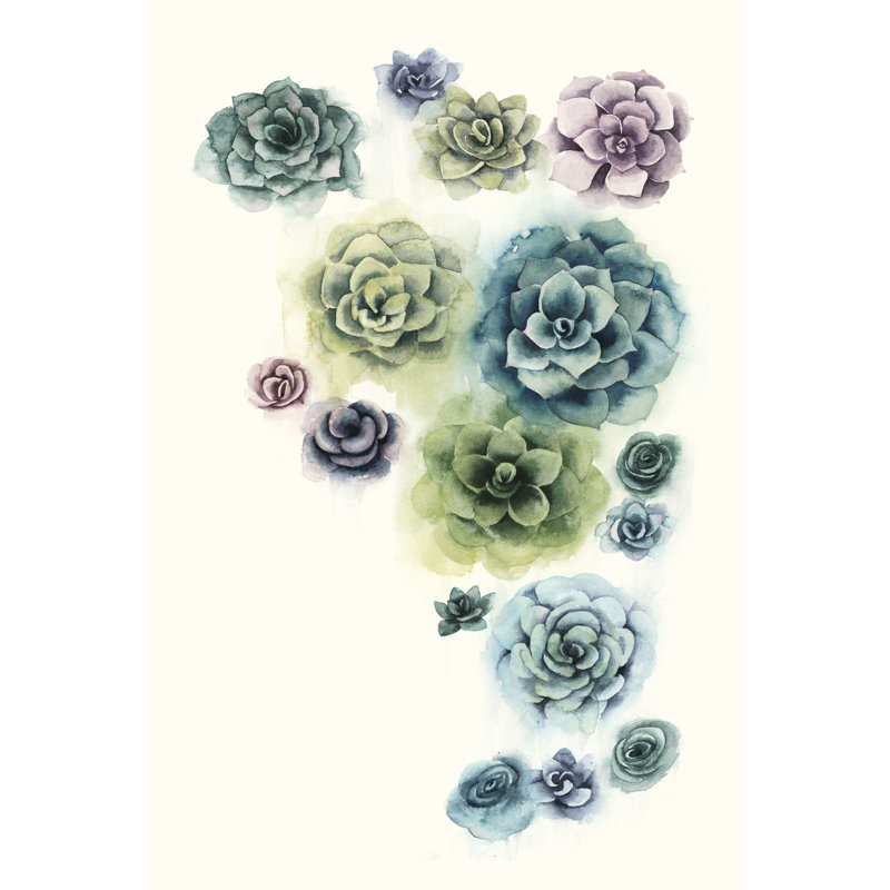 Succulent Cluster I by Grace Popp - Painting Print, Wrapped Canvas, 91cm H x 61cm W