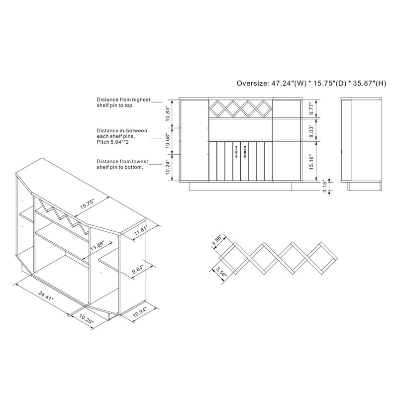 Aadam 47.24'' Sideboard