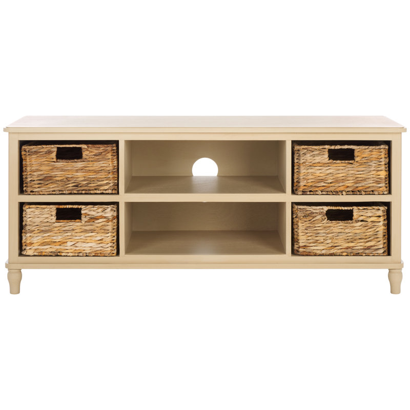 Santa Cruz Solid Wood TV Stand for TVs up to 55", Natural