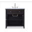 Louvered 36'' W Single Vanity