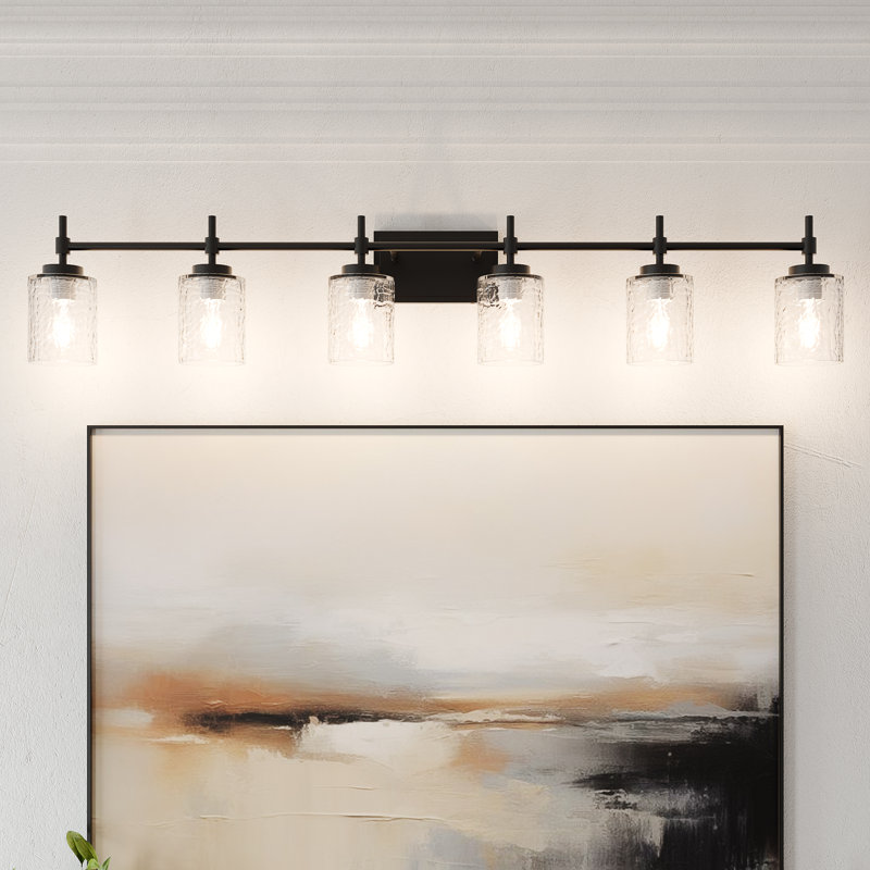 Kensol 6 - Light Bathroom Dimmable Steel Vanity Light, Matte Black