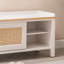 Banc en bois massif blanc