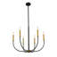 Lustre classique à 6 lumières de style bougie-1976218375