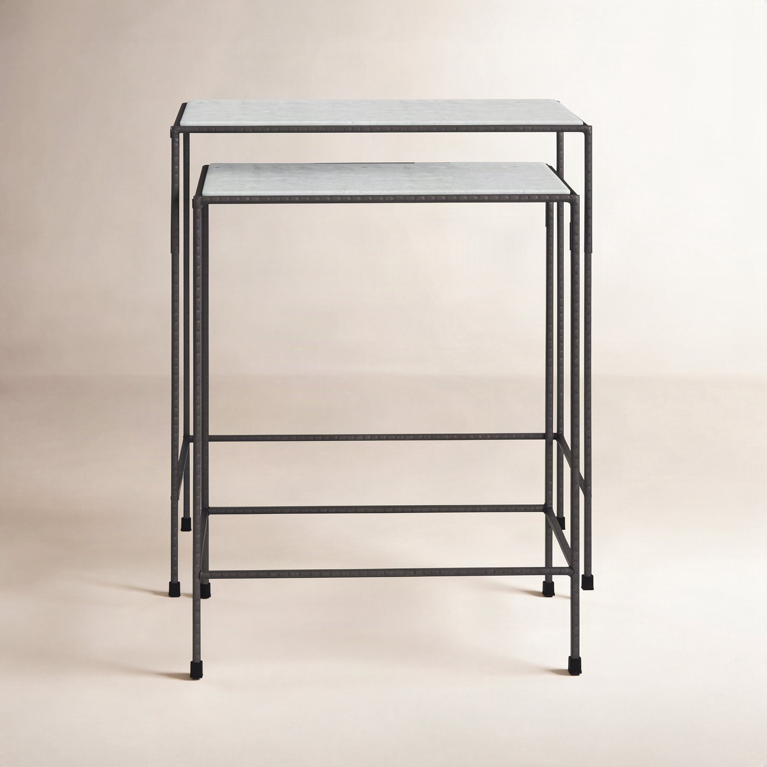 Blaire 22" Genuine Marble End Table