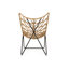 2 chaises - 2 chaises d'extérieur modernes avec finition brune