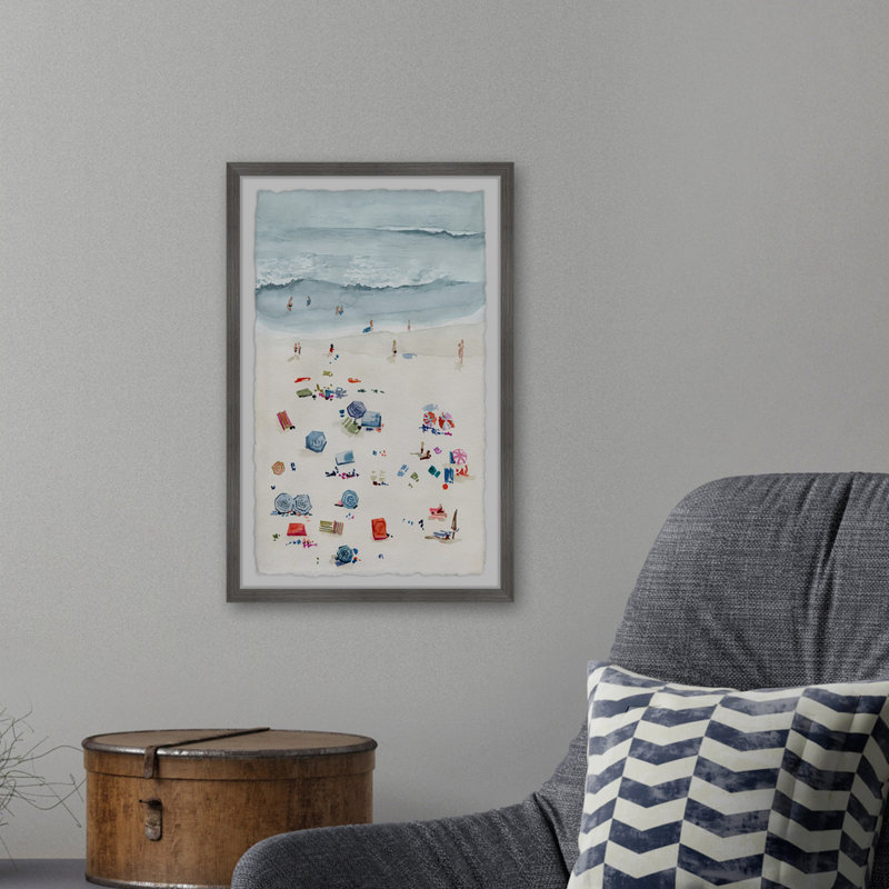 «Beach Time» par Marmont Hill - reproduction de cadre photo, H 12 po x l 8 po x P 1,5 po