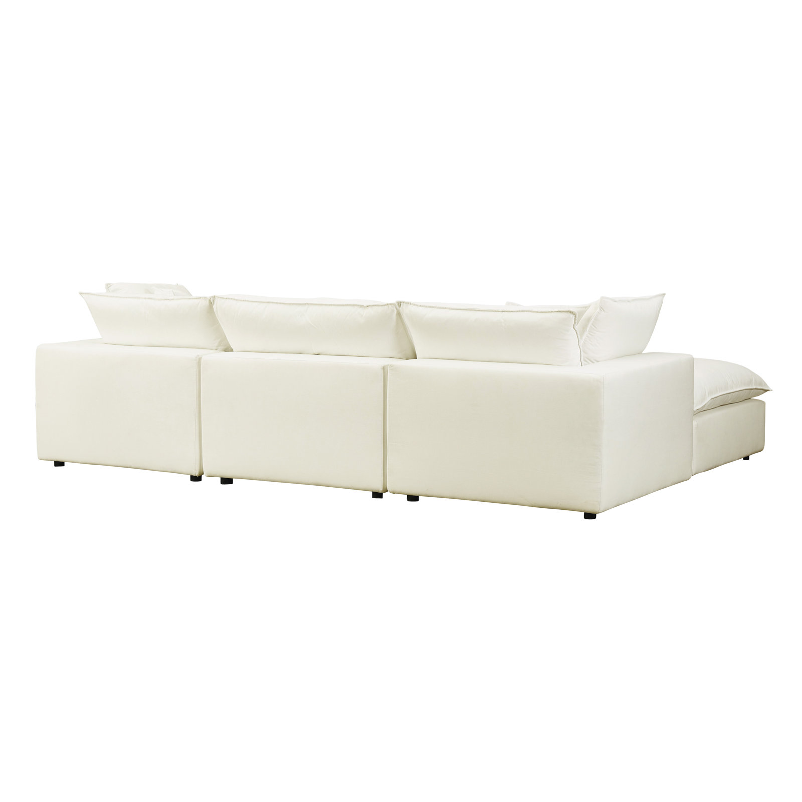 Ellaria Modular Sofa and Chaise, Natural Polyester