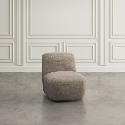 Ilmie Upholstered Swivel Slipper Chair