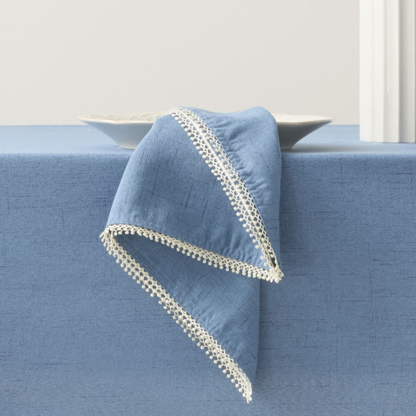 French Perle Collection French Perle Napkin, Periwinkle