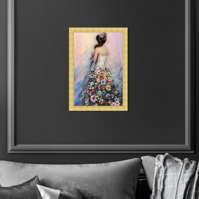 Floral, robe fluide - impression