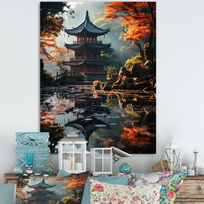 Teije, art asiatique, pagode sereine - impression